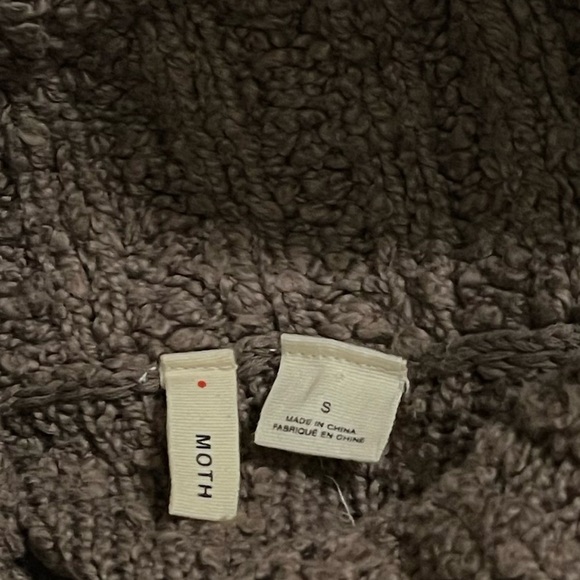 Anthropologie Moth Brown Chunky Cowl Neck Sweater - Picture 4 of 6